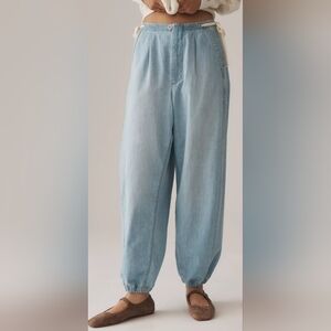 Anthropologie Pilcro High Rise Denim Joggers